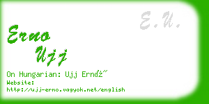 erno ujj business card